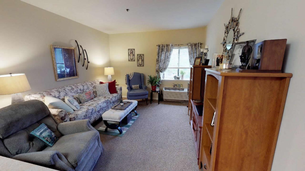 One bedroom apartment at Cedar Lane senior Living Community